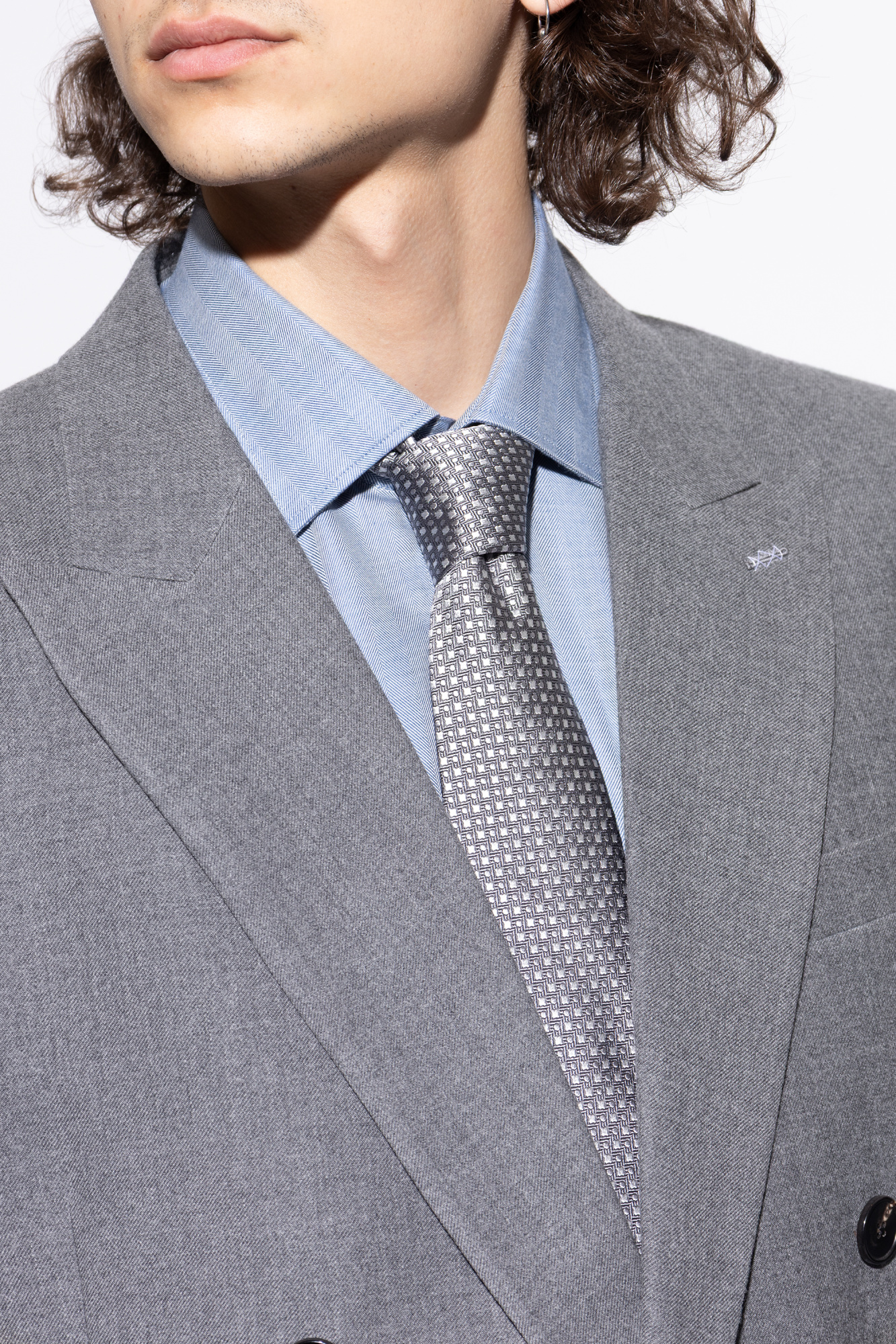 Dolce & Gabbana Green Floral Print Silk Adjustable Men Tie main image 1